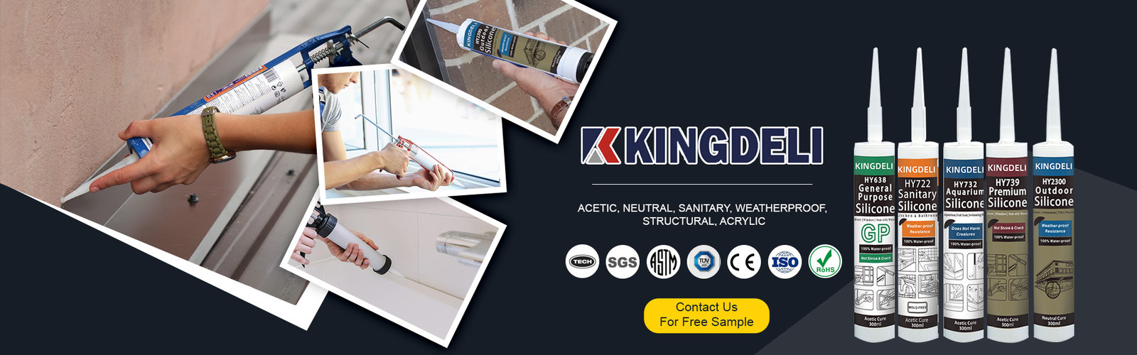 Phẩm chất keo silicone axetic & Keo silicone trung tính nhà máy sản ...