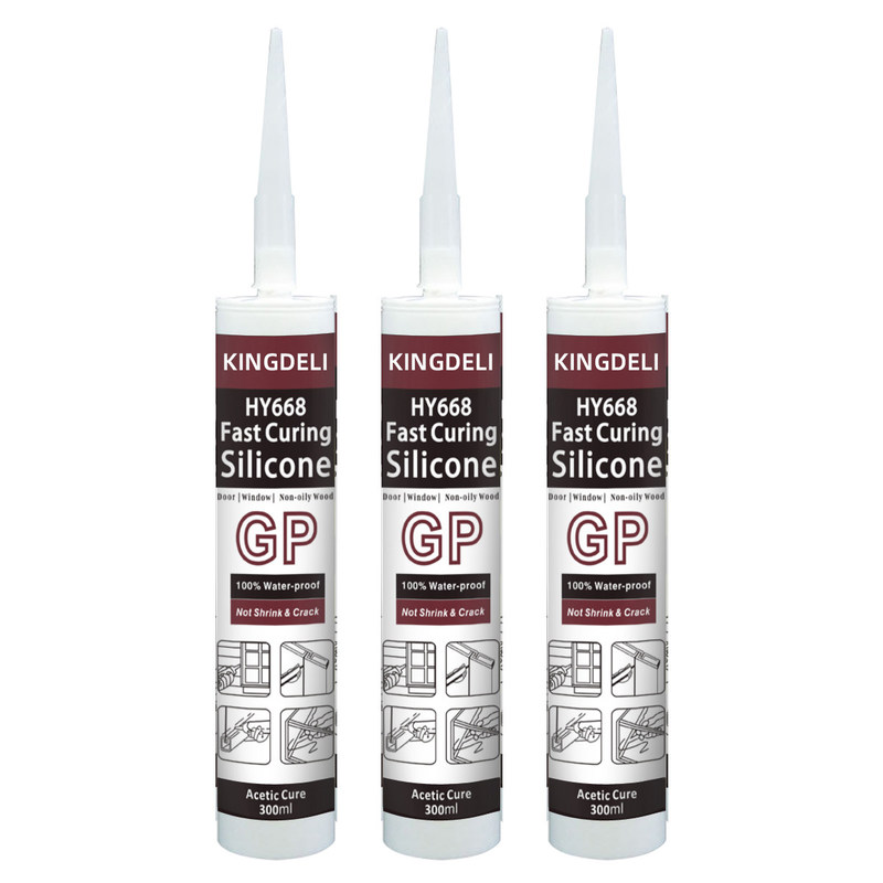 Keo silicone Acetic khô nhanh Màu trong suốt Chống nước